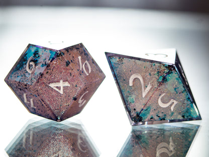 Fish Scales - 7 Piece Handmade Dice