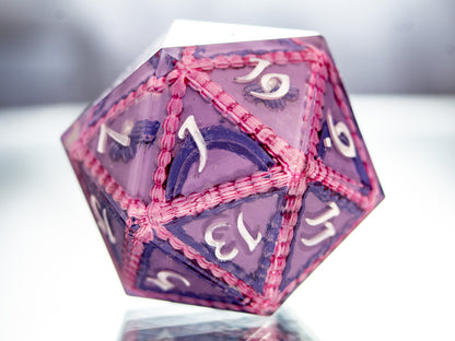 The Cake is a Die! - Handmade Chonk D20