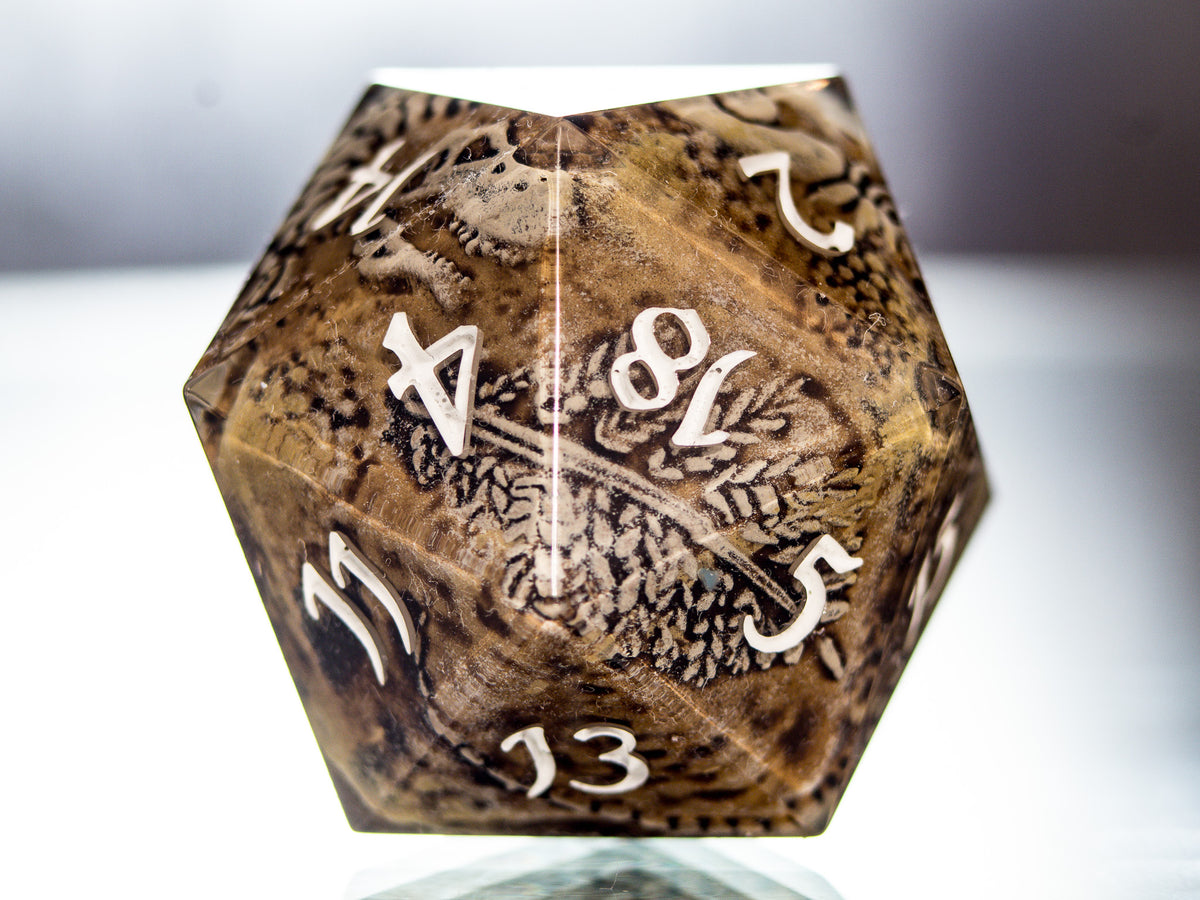 Fossils - Handmade Chonk D20