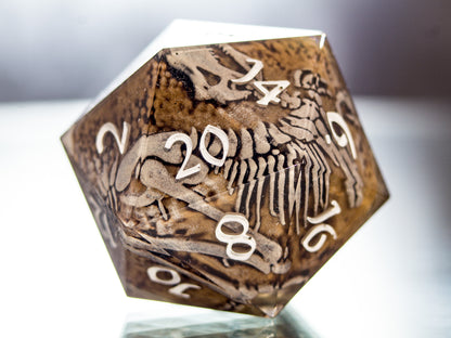 Fossils - Handmade Chonk D20