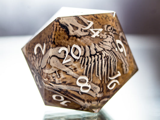 Fossils - Handmade Chonk D20