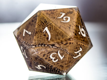 Fossils - Handmade Chonk D20
