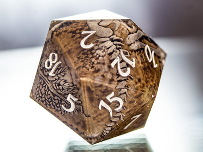 Fossils - Handmade Chonk D20