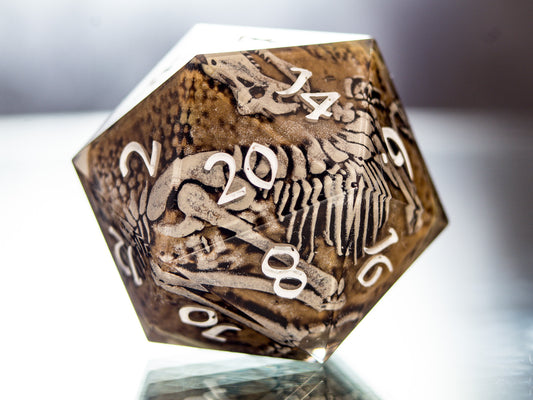 Fossils - Handmade Chonk D20