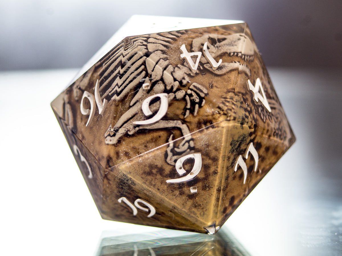 Fossils - Handmade Chonk D20