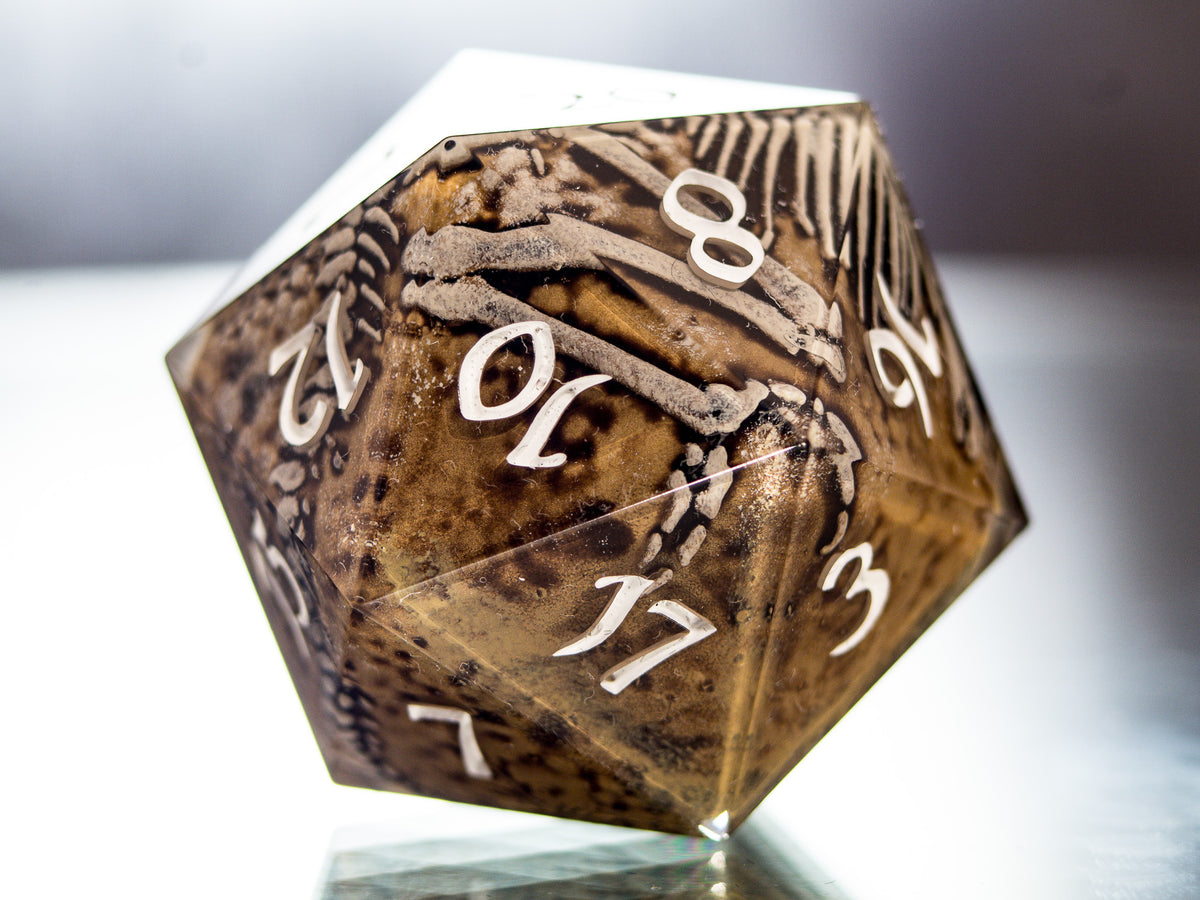 Fossils - Handmade Chonk D20