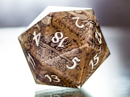 Fossils - Handmade Chonk D20