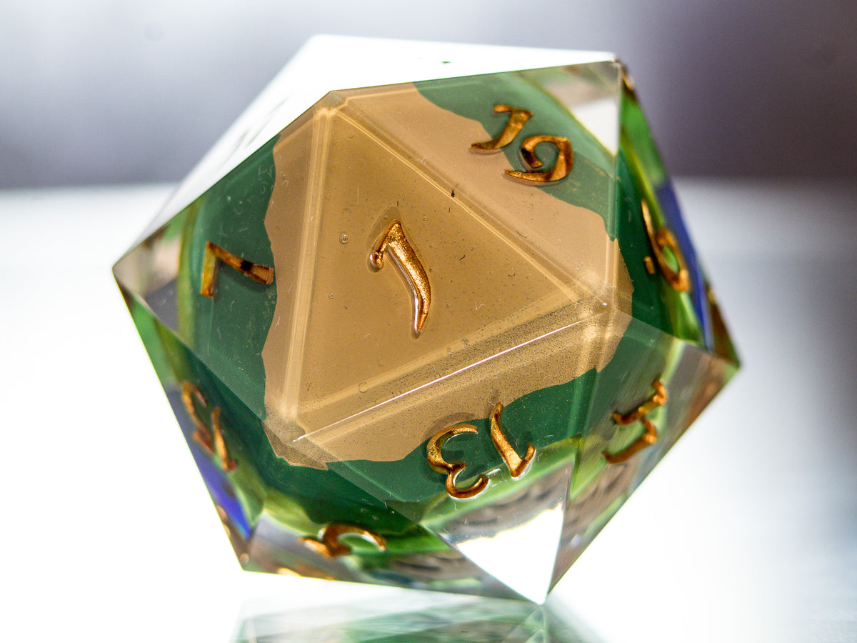 Mosslax - Handmade Chonk D20