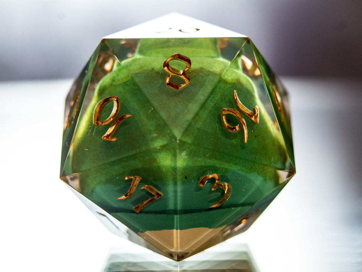 Mosslax - Handmade Chonk D20