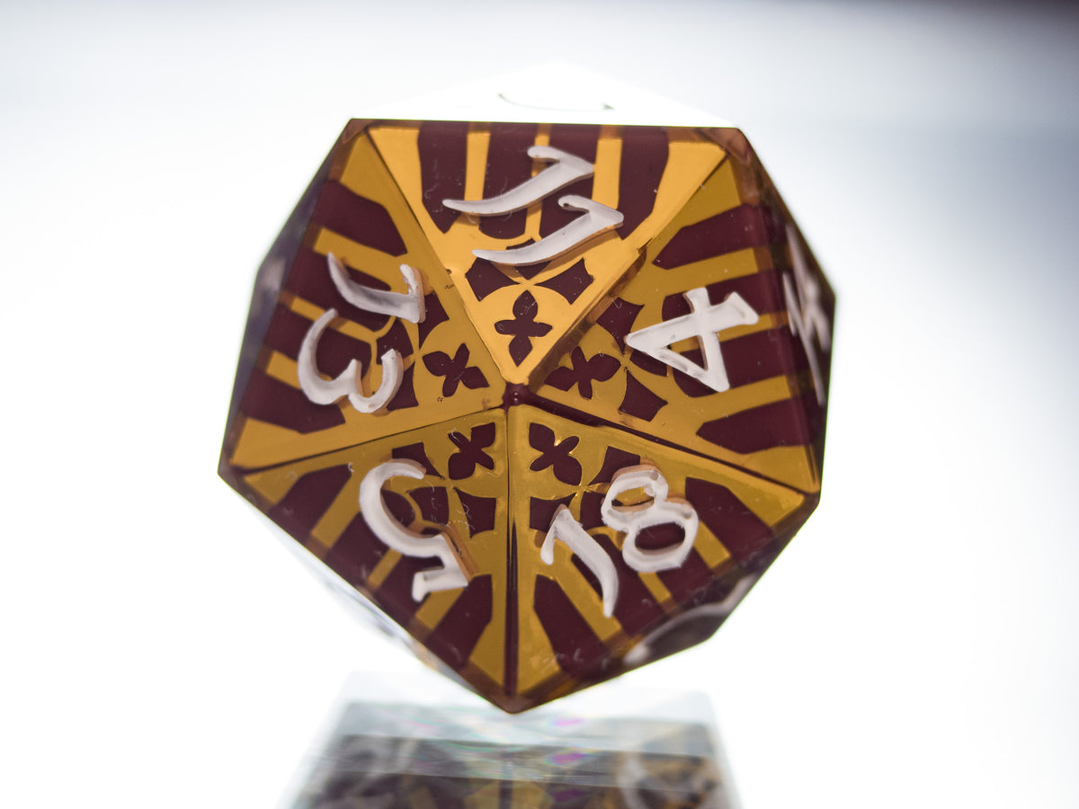 Sanguine Cathedral - Single Handmade D20