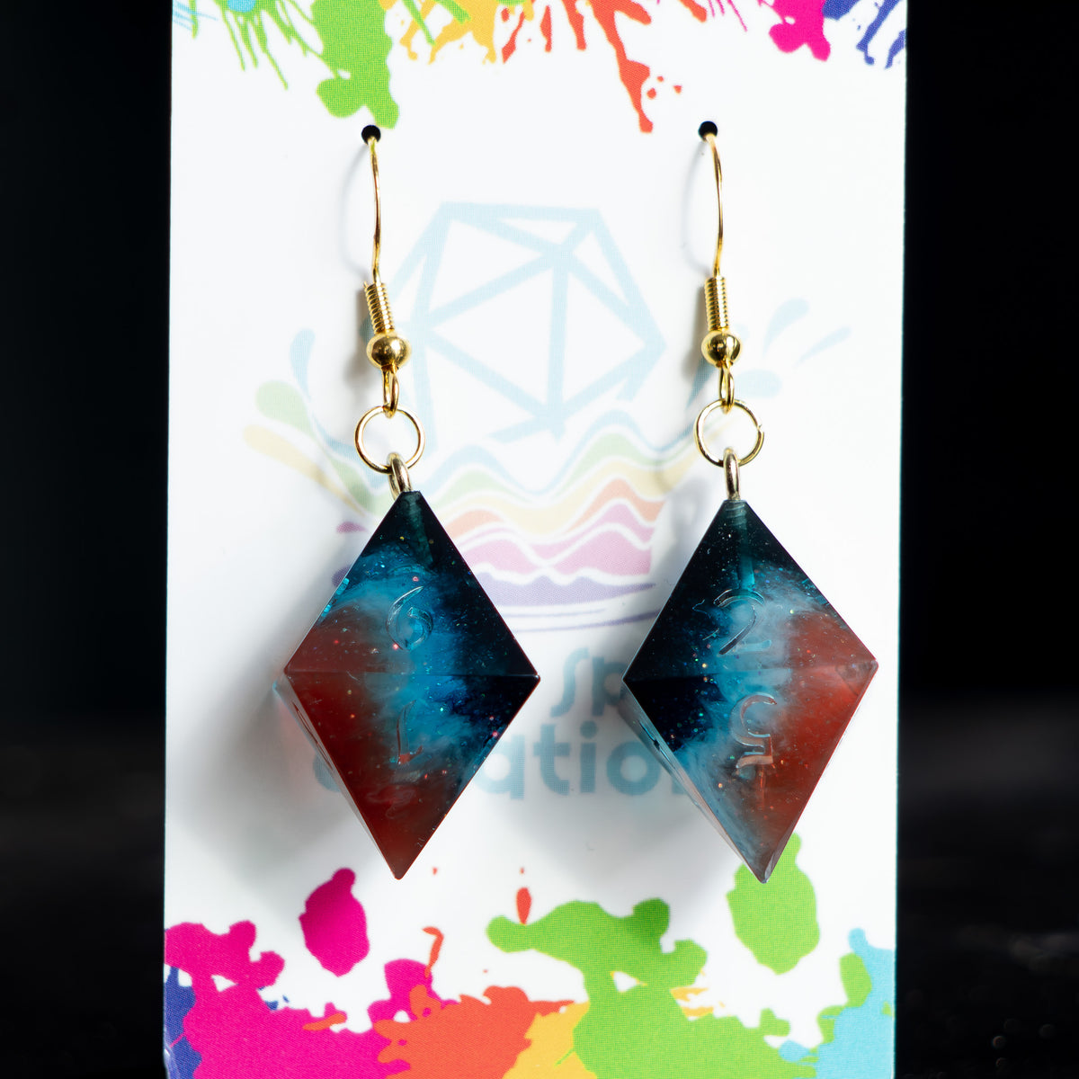 Cosmic Cliffs D8 Earrings