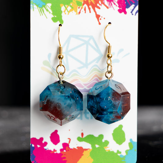 Cosmic Cliffs D12 Earrings