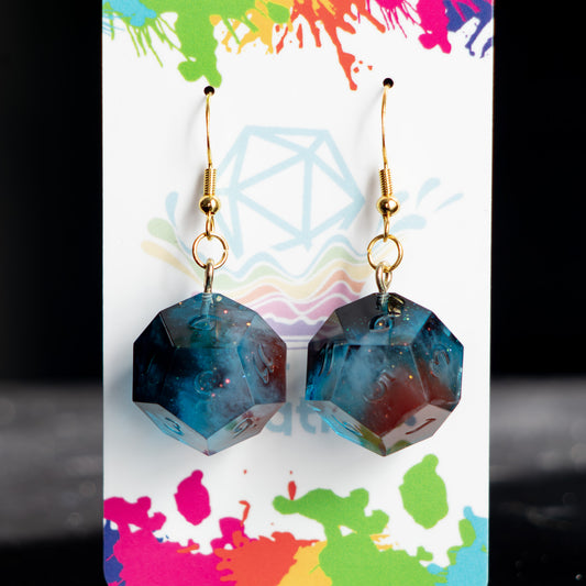 Cosmic Cliffs D12 Earrings