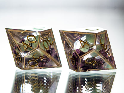 Midnight Luna - 7 Piece Handmade Dice