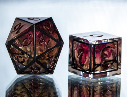 Briar Princess - 7 Piece Handmade Resin Dice