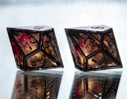 Briar Princess - 7 Piece Handmade Resin Dice