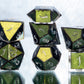 Green With Envy - 7 Piece Handmade Resin Dice