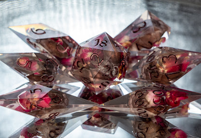 BAT! - 7 Piece Handmade Resin Dice