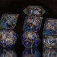 Watching Clouds at Dusk - 7 Piece Handmade Resin Dice