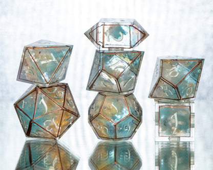 Cloud City - 7 Piece Handmade Resin Dice