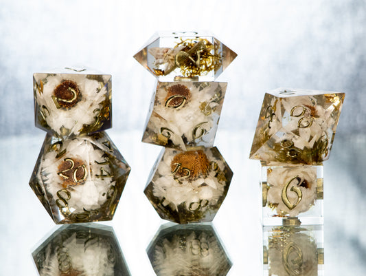 Beloved - 7 Piece Handmade Resin Dice