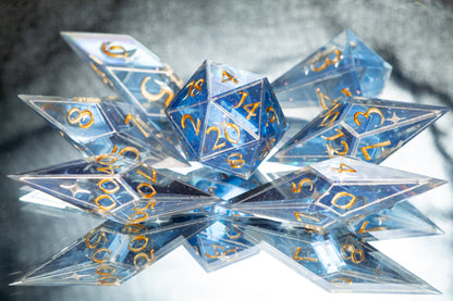 Magic Missiles - 7 Piece Handmade Resin Dice