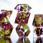 Garden Growth - 7 Piece Handmade Resin Dice