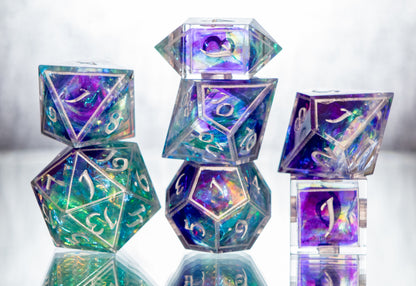 Arcane Windows - 7 Piece Handmade Resin Dice