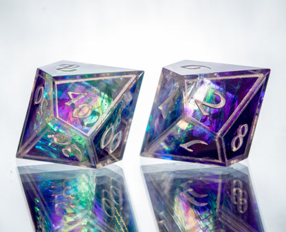 Arcane Windows - 7 Piece Handmade Resin Dice