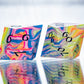 Neon Fever Dream- 7 Piece Handmade Resin Dice