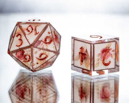 Harvest Celebration- 7 Piece Handmade Resin Dice