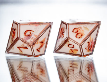 Harvest Celebration- 7 Piece Handmade Resin Dice