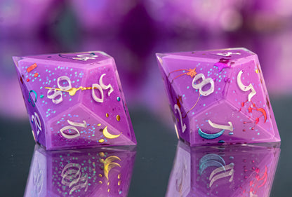 Lumping Space Princess - 7 Piece Handmade Resin Dice