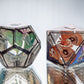 Framed Lepidoptera - FLAWED 7 Piece Handmade Resin Dice