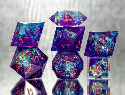 Arcane Magic: 7 Piece Handmade Resin Dice