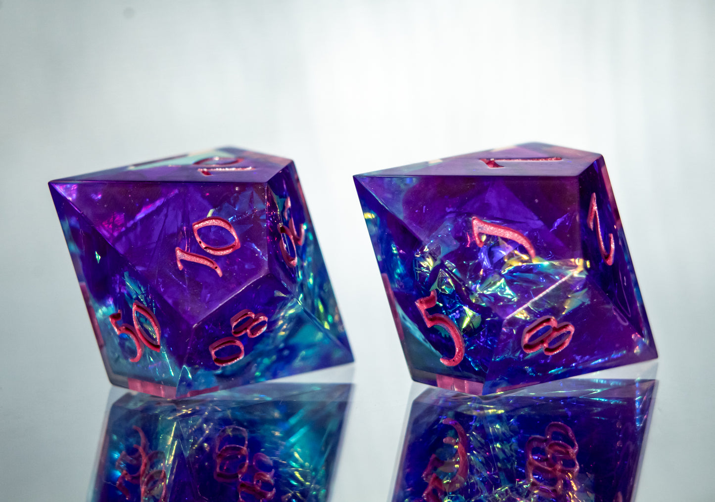 Arcane Magic: 7 Piece Handmade Resin Dice