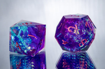 Arcane Magic: 7 Piece Handmade Resin Dice