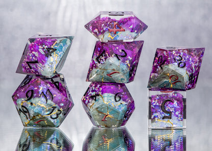 Ashton Greymoore - 7 Piece Handmade Resin Dice