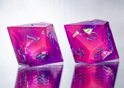 Fae Magic: 7 Piece Handmade Resin Dice