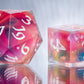 Prismatic Clouds: 7 Piece Handmade Resin Dice