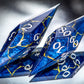 Blue Dragon Flight - 6 Piece Handmade Resin Dice