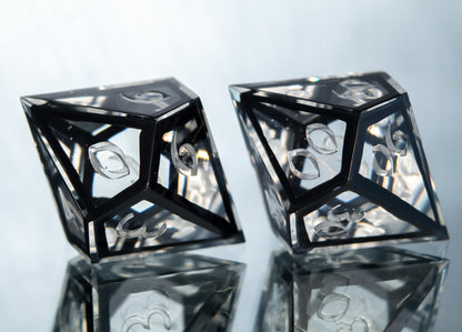 Modern Art - 7 Piece Handmade Resin Dice