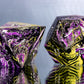 Non-binary Pride Dirty Pour: 7 Piece Handmade Resin Dice