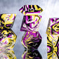 Non-binary Pride Dirty Pour: 7 Piece Handmade Resin Dice