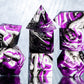 RAW Ace Pride Dirty Pour: 9 Piece Handmade Resin Dice