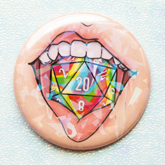 Forbidden Candy: Rainbow Pride Button