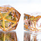Gilded Lepidoptera - 7 Piece Handmade Resin Dice