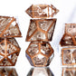 Bronze Lepidoptera - 7 Piece Handmade Resin Dice