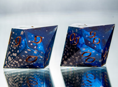 Night Life - 7 Piece Handmade Resin Dice