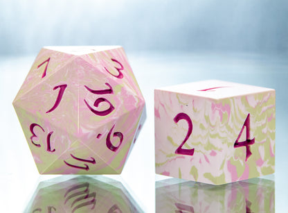 Mitsuri: 7 Piece Handmade Resin Dice